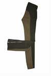 Jodhurs "Montar" m/full skindbag + lynl�s v/fod. Farve m�rk kaki m/lys kaki full skind. 
